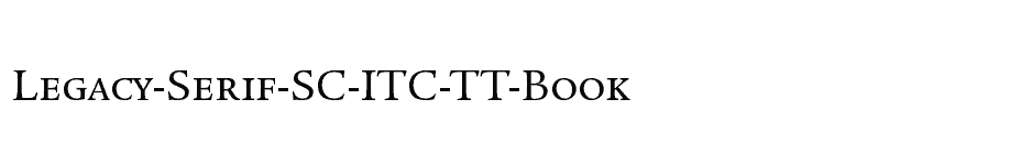font Legacy-Serif-SC-ITC-TT-Book download