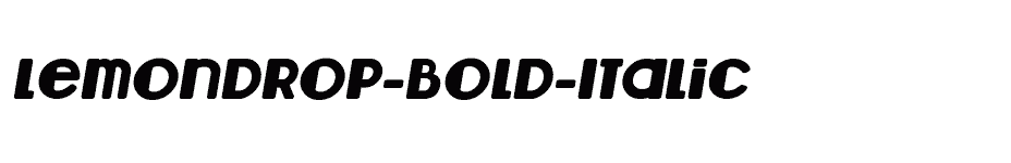 font Lemondrop-Bold-Italic download