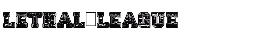 font Lethal-League download