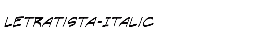 font Letratista-Italic download