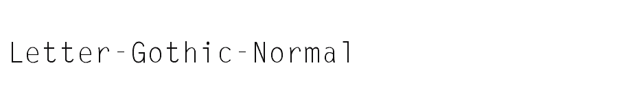 font Letter-Gothic-Normal download