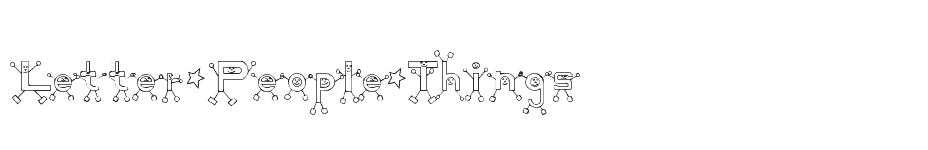 font Letter-People-Things download