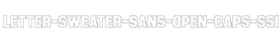 font Letter-Sweater-Sans-Open-Caps-SSi download