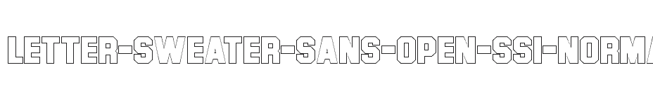 font Letter-Sweater-Sans-Open-SSi-Normal download