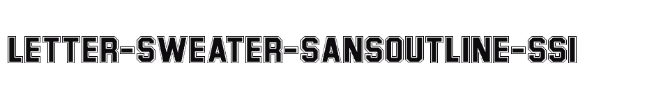 font Letter-Sweater-SansOutline-SSi download