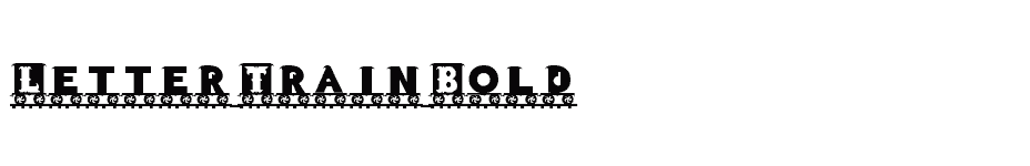 font Letter-Train-Bold download