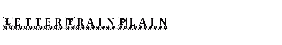 font Letter-Train-Plain download