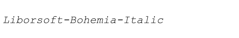 font Liborsoft-Bohemia-Italic download