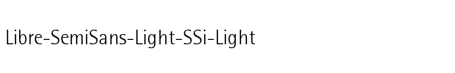 font Libre-SemiSans-Light-SSi-Light download
