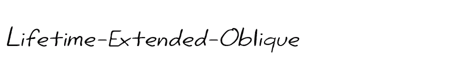 font Lifetime-Extended-Oblique download