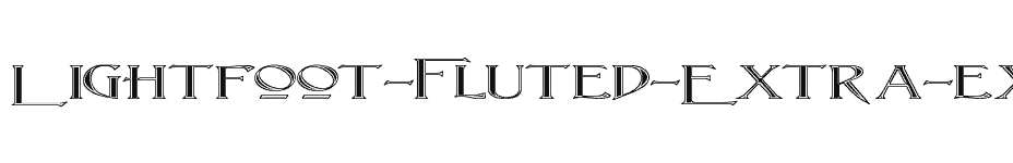 font Lightfoot-Fluted-Extra-expanded-Regular download