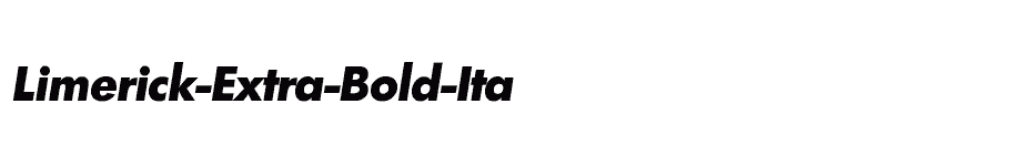 font Limerick-Extra-Bold-Ita download