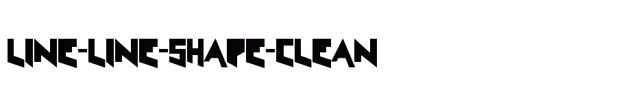 font Line-Line-Shape-Clean download