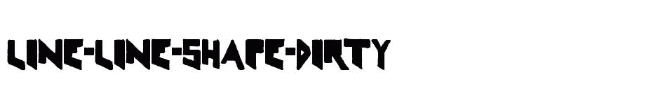 font Line-Line-Shape-Dirty download