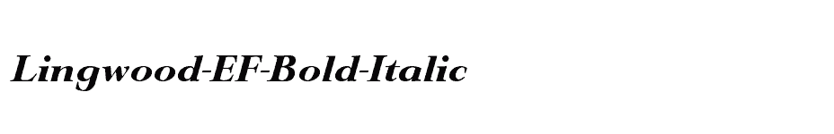 font Lingwood-EF-Bold-Italic download