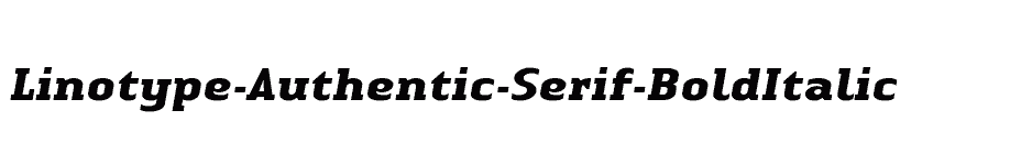 font Linotype-Authentic-Serif-BoldItalic download