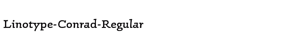 font Linotype-Conrad-Regular download