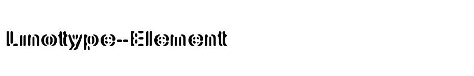 font Linotype-Element download