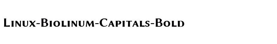 font Linux-Biolinum-Capitals-Bold download