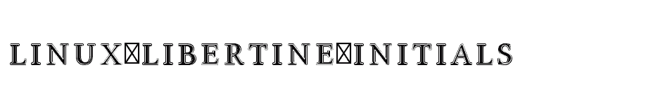 font Linux-Libertine-Initials download