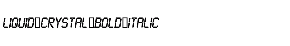 font Liquid-Crystal-Bold-Italic download