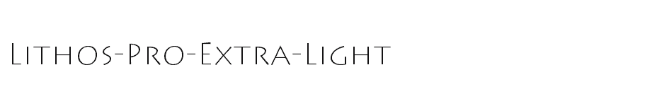 font Lithos-Pro-Extra-Light download