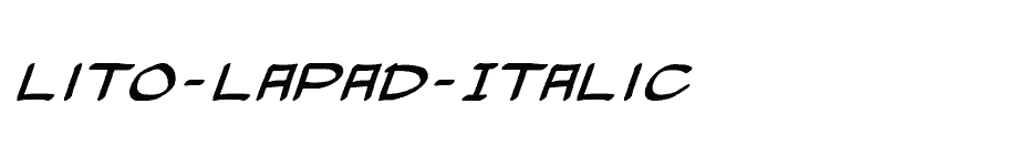 font Lito-Lapad-Italic download