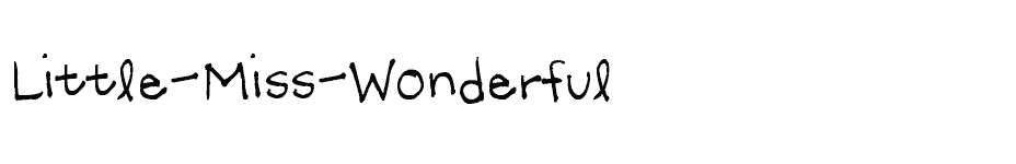 font Little-Miss-Wonderful download