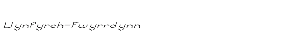 font Llynfyrch-Fwyrrdynn download