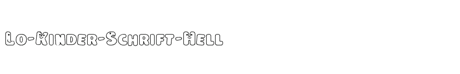 font Lo-Kinder-Schrift-Hell download