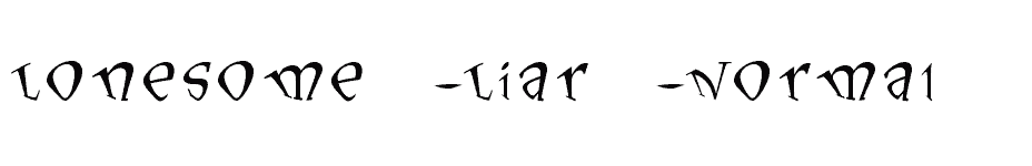 font Lonesome-Liar-Normal download