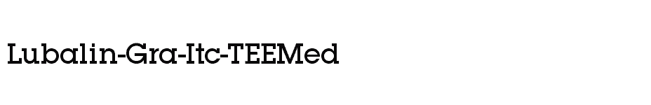 font Lubalin-Gra-Itc-TEEMed download