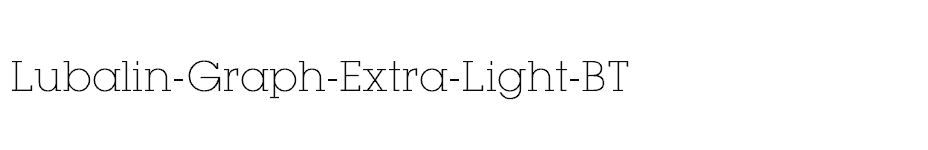 font Lubalin-Graph-Extra-Light-BT download