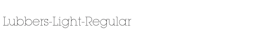 font Lubbers-Light-Regular download