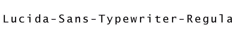 font Lucida-Sans-Typewriter-Regular download