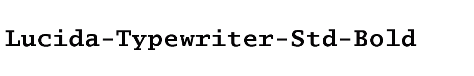 font Lucida-Typewriter-Std-Bold download