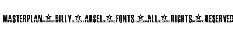 font MASTERPLAN-Billy-Argel-fonts-All-Rights-Reserved-personal-use-only download