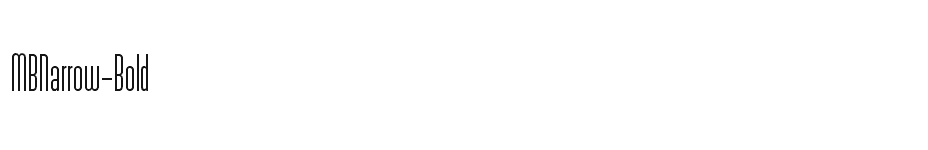 font MBNarrow-Bold download