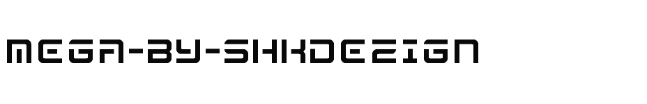 font MEGA-by-shkDEZIGN download