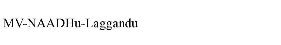 font MV-NAADHu-Laggandu download