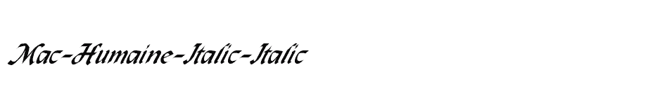 font Mac-Humaine-Italic-Italic download
