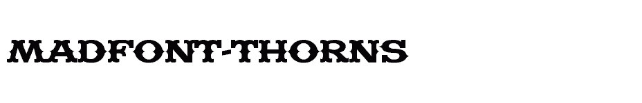 font Madfont-Thorns download