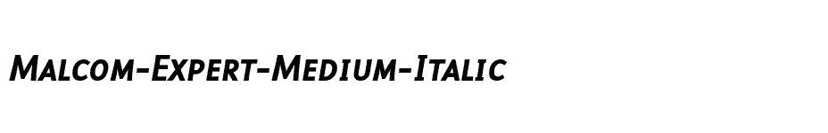 font Malcom-Expert-Medium-Italic download