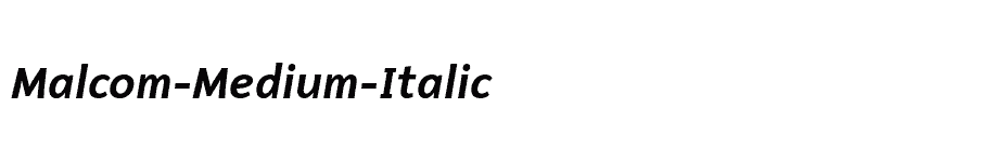 font Malcom-Medium-Italic download