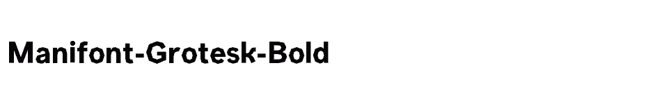 font Manifont-Grotesk-Bold download