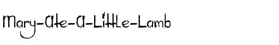 font Mary-Ate-A-Little-Lamb download