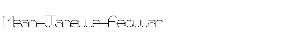 font Mean-Janelle-Regular download