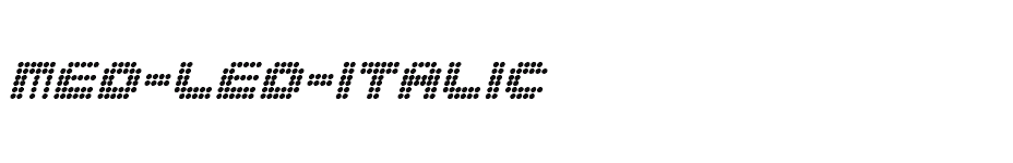 font Med-Led-Italic download