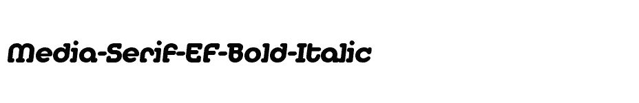 font Media-Serif-EF-Bold-Italic download