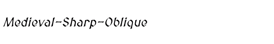 font Medieval-Sharp-Oblique download